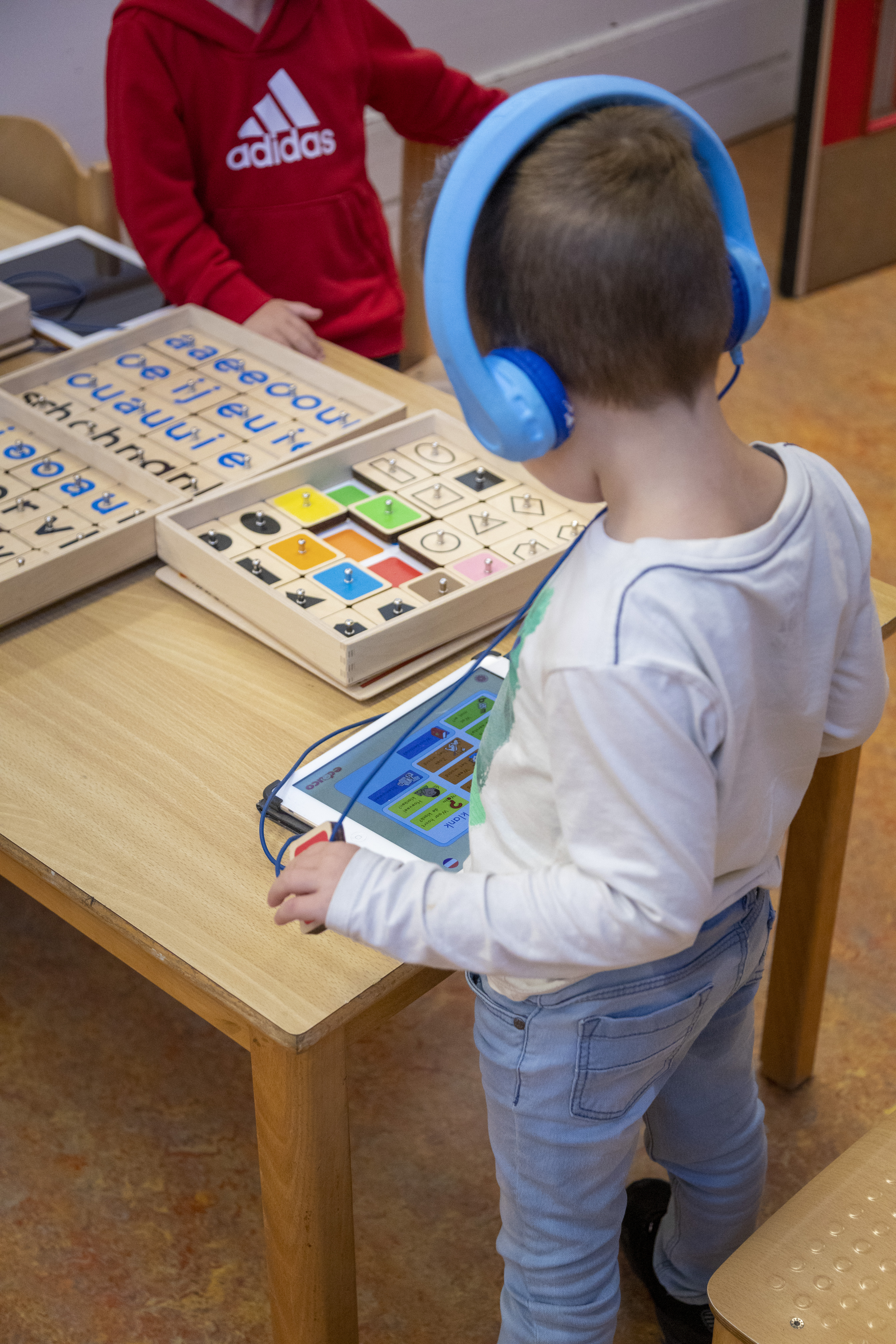 Kleuters Gang Koptelefoon Cb